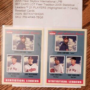 2005 Fleer Skybox International LP® 007 CARD LOT Fleer Tradition 2005 Statistica
